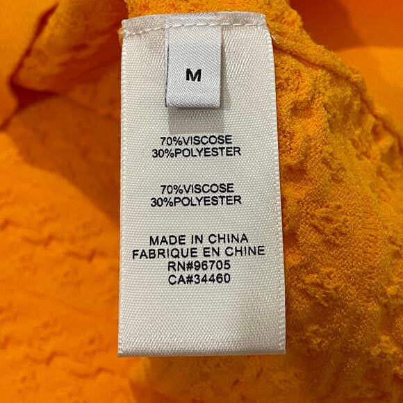 Rebecca Taylor Tech Lace Sweater - Tangerine - Medium - Picture 11 of 15